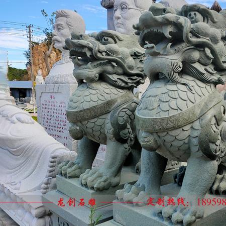 石雕麒麟哪里有購(gòu) 福建石雕麒麟廠家